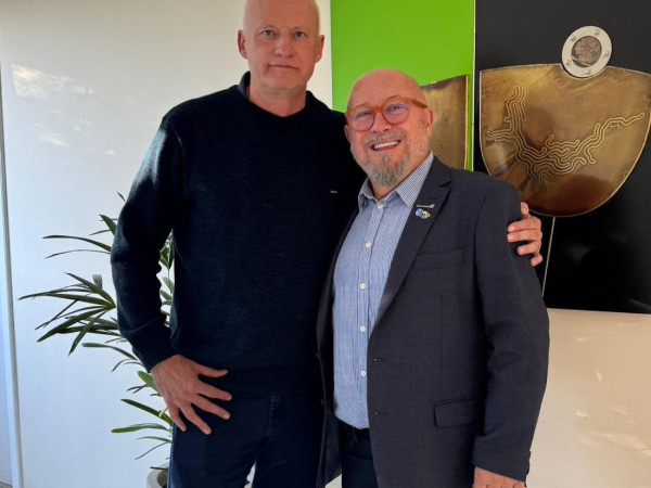 H&eacute;lio Dagnoni (dir) e Herton Scherer (futuro VP)