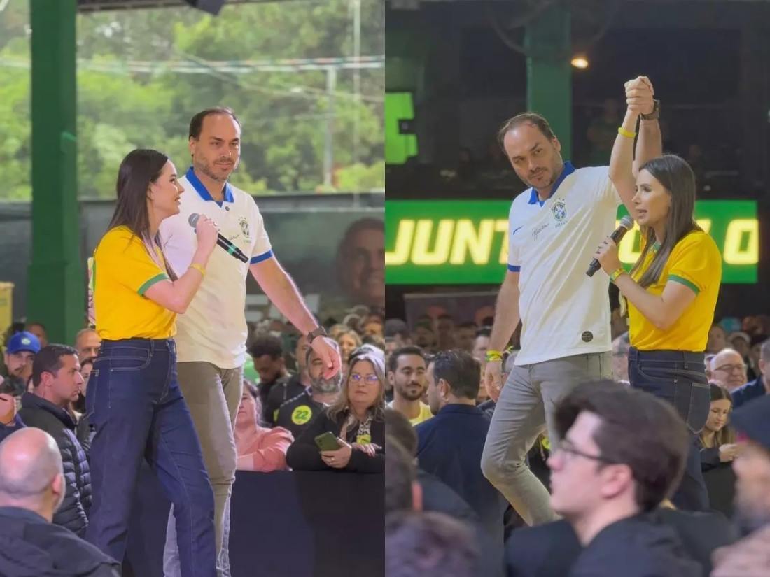 Carol de Toni e Carlos Bolsonaro são oficializados como pré-candidatos ao Senado por SC
