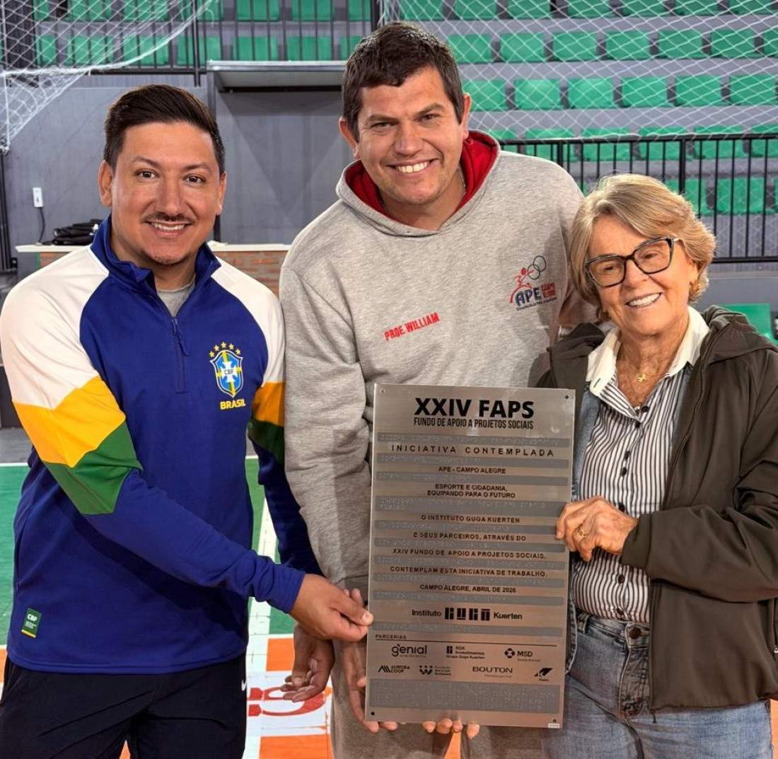 A APE Campo Alegre foi contemplada pelo FAPS com equipamentos esportivos.
