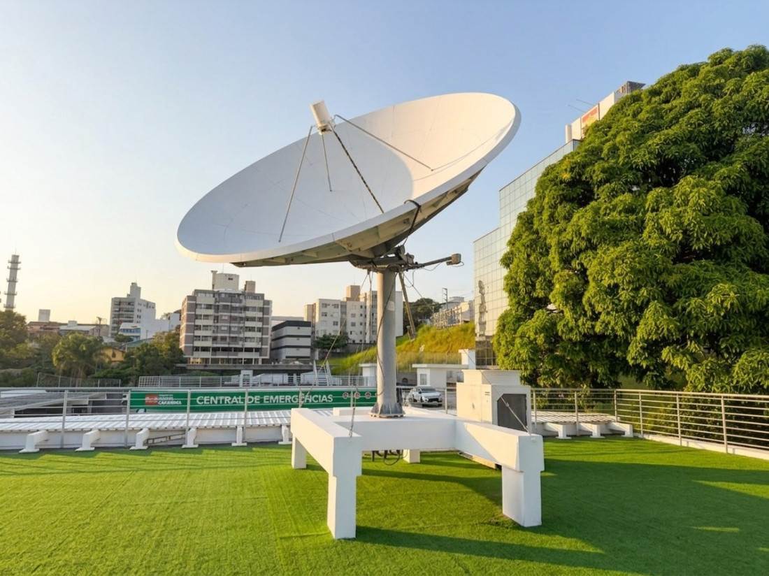 Defesa Civil de SC é a única do Brasil a captar imagens diretas de satélite para monitoramento em tempo real