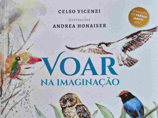 A Livraria Divertida promove, no dia 10 de junho, &agrave;s 18 horas, o lan&ccedil;amento da nova edi&ccedil;&atilde;o do livro infantil "Voar na imagina&ccedil;&atilde;o", de Celso Vicenzi, com ilustra&ccedil;&otilde;es em aquarela de Andrea Honaiser.
