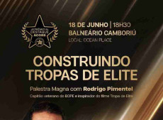 Premia&ccedil;&atilde;o reconhecer&aacute; 14 destaques nas &aacute;reas de Seguran&ccedil;a P&uacute;blica e Preven&ccedil;&atilde;o e Emerg&ecirc;ncia durante evento em Balne&aacute;rio Cambori&uacute;, que contar&aacute; tamb&eacute;m com palestra de Rodrigo Pimentel.
