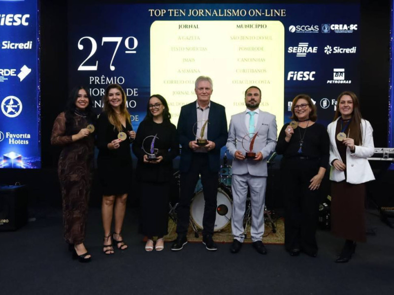 Os Dez Melhores do Jornalismo On-line. Tr&ecirc;s dos classificados n&atilde;o puderam estar presentes na solenidade de premia&ccedil;&atilde;o 