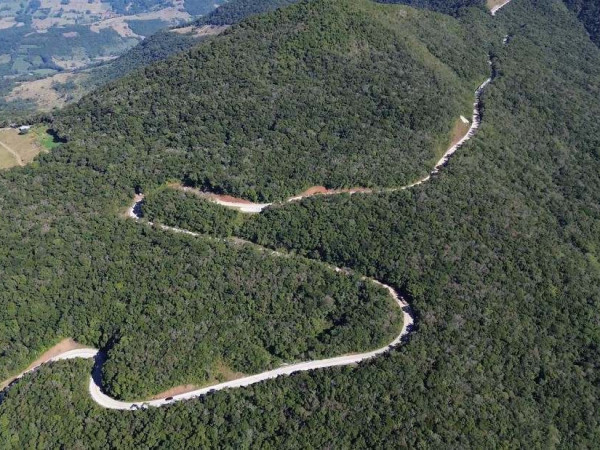 Obra na Serra do Faxinal avan&ccedil;a na regi&atilde;o do Morro dos Cabritos com servi&ccedil;os de constru&ccedil;&atilde;o de viaduto 