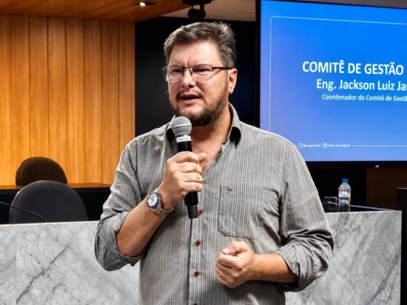 Engenheiro Jackson Luiz Jarzynski, Coordenador do Comit&ecirc; de Gest&atilde;o de Crise do CREA-SC
