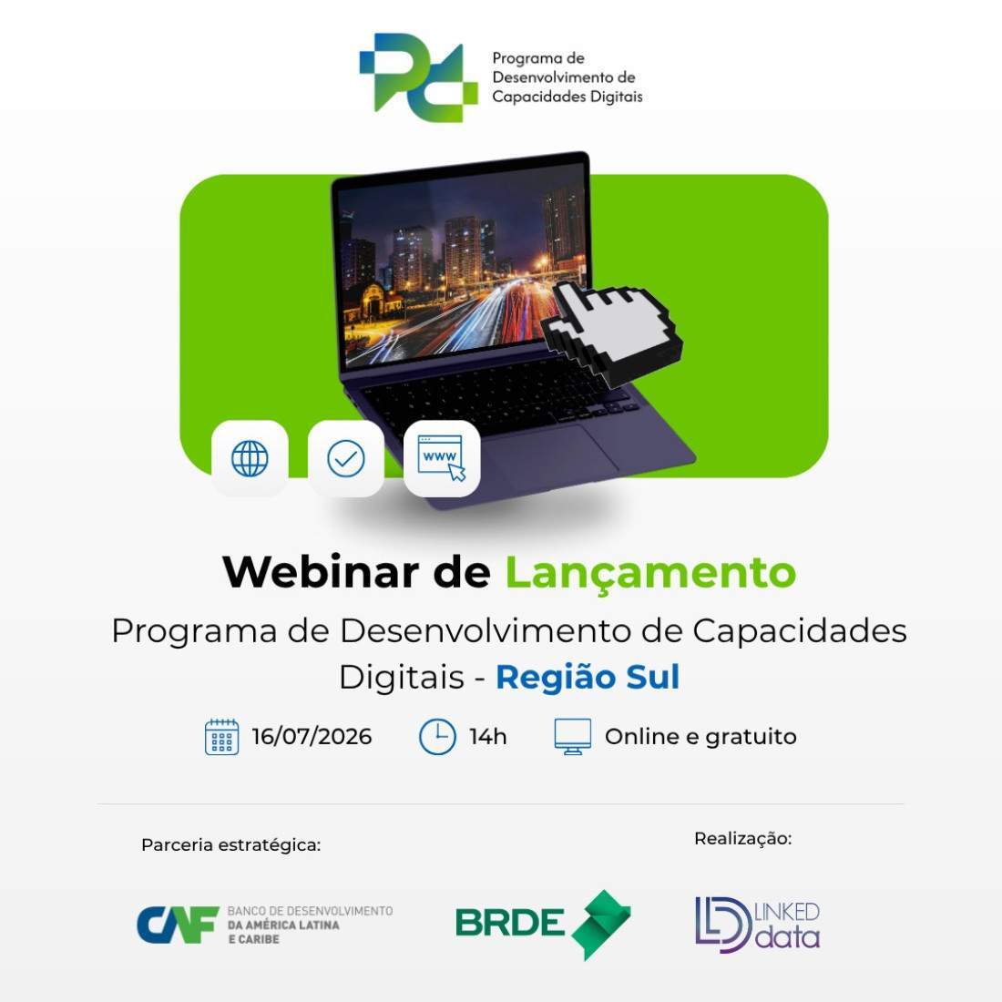 O objetivo é identificar o nível de capacidades digitais dos participantes