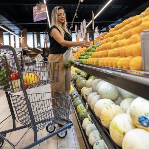 O consumidor brasileiro continua indo ao supermercado, mas está saindo com carrinhos menores.