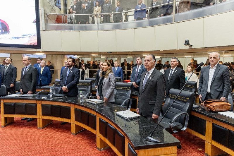 Ao todo, 25 homenagens foram concedidas durante a sess&atilde;o, dentre as quais para o presidente da Fiesc, Gilberto Seleme 