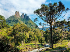 Paisagem do munic&iacute;pio de Alfredo Wagner, em Santa Catarina.