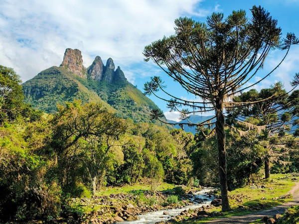 Paisagem do munic&iacute;pio de Alfredo Wagner, em Santa Catarina.