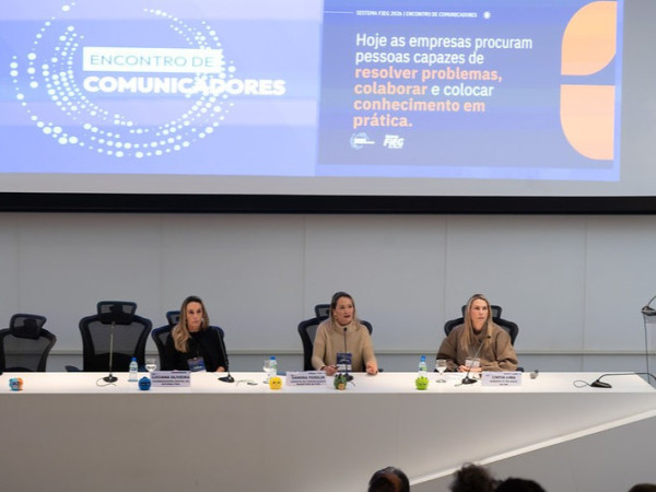 A gerente de Comunica&ccedil;&atilde;o e Marketing da FIEG, Sandra Tokarski, apresentou um case de sucesso no evento.