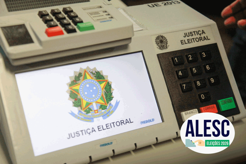 Urna Eletrônica – Justiça Eleitoral ALESC Eleições 2026.