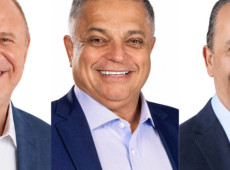 Gelson Mer&iacute;sio (PSB), Jo&atilde;o Rodrigues (PSD) e Jorginho Mello (PL) 