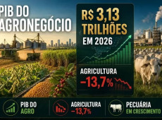 O Produto Interno Bruto (PIB) do agroneg&oacute;cio brasileiro deve alcan&ccedil;ar R$ 3,13 trilh&otilde;es em 2026, mantendo o setor como uma das principais for&ccedil;as da economia nacional. 