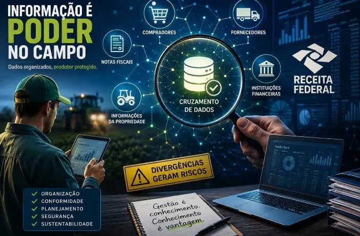A digitalização do sistema tributário brasileiro está mudando a relação entre o produtor rural e a Receita Federal.
