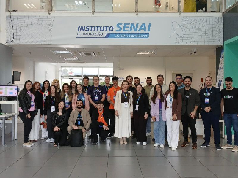 Comitiva de empreendedores e representantes do ecossistema de inova&ccedil;&atilde;o do Oeste
