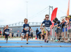 Chegada da Maratoninha Kids.