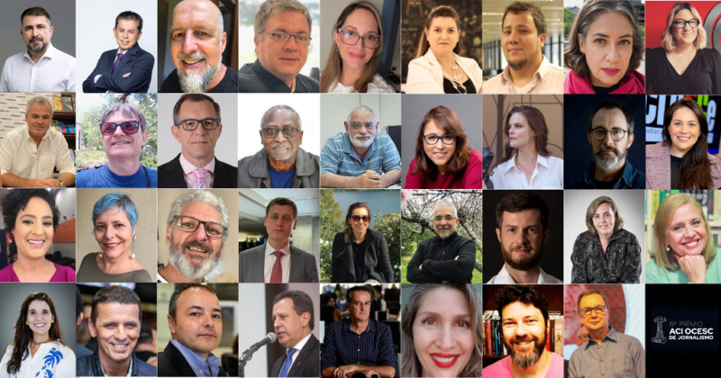 35 profissionais de diferentes áreas e linguagens do jornalismo integram o corpo de jurados da premiação.