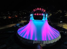 Pela primeira vez na cidade, circo instala sua estrutura na Via Expressa Sul, no Saco dos Lim&otilde;es, para uma temporada que come&ccedil;a em 9 de outubro
