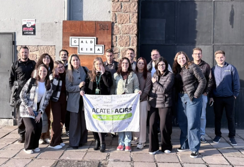 Grupo participou da Semana Caldeira e conheceu ambientes de inovação do Instituto Caldeira e do Tecnopuc.
