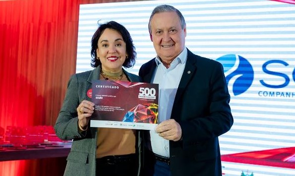 Companhia ocupa a 42ª posição entre as empresas catarinenses e o 166º lugar no ranking geral, elaborado pelo Grupo AMANHÃ em parceria com a PwC Brasil.

