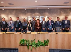 Presidente da C&acirc;mara de Com&eacute;rcio Exterior do Sistema FIESC, Mait&ecirc; Bustamante apresentou o programa de internacionaliza&ccedil;&atilde;o da federa&ccedil;&atilde;o, hoje na 8&ordf; edi&ccedil;&atilde;o. 