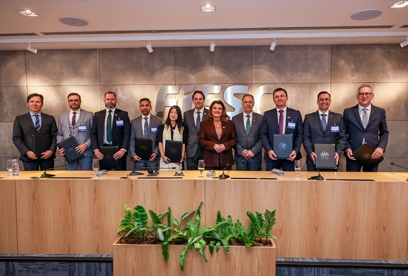 Presidente da Câmara de Comércio Exterior do Sistema FIESC, Maitê Bustamante apresentou o programa de internacionalização da federação, hoje na 8ª edição. 