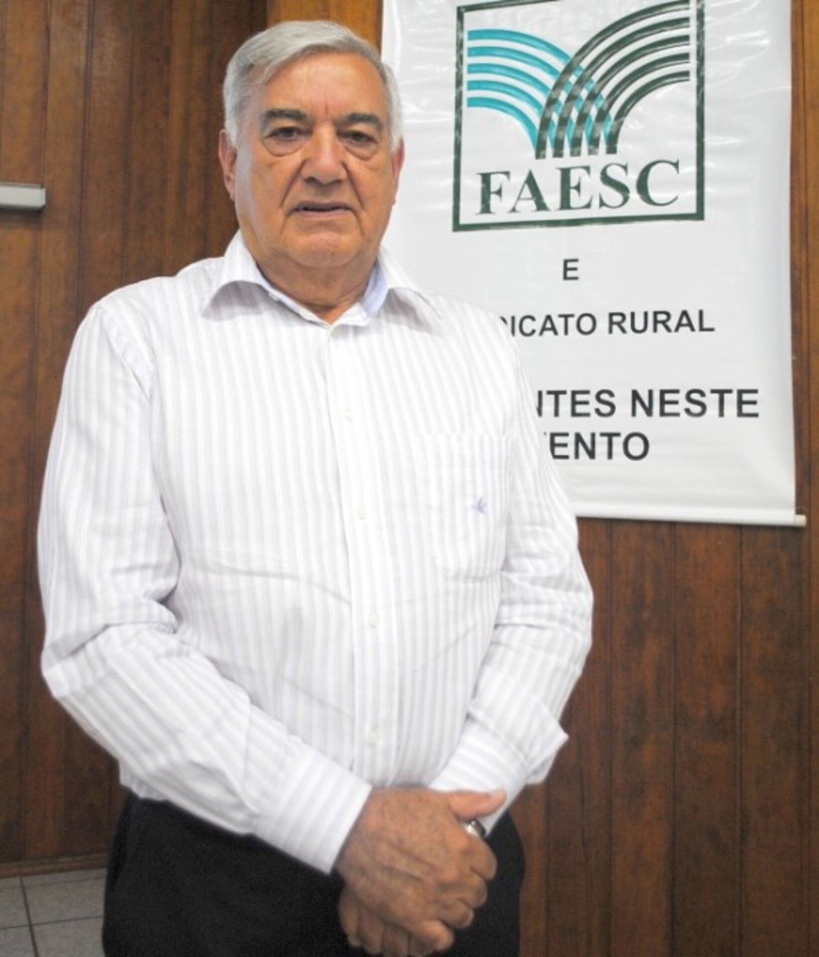 O presidente da Faesc, José Zeferino Pedrozo