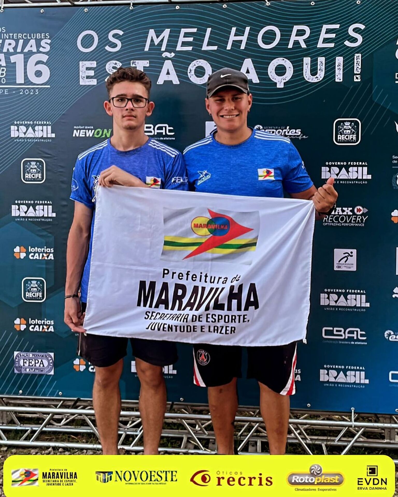 O atleta João Vitor Menon, de Maravilha, obteve a 5ª melhor marca da competição no lançamento do dardo com 51,45m,